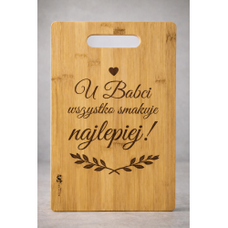 Deska do krojenia z grawerem na dzień Babci i Dziadka