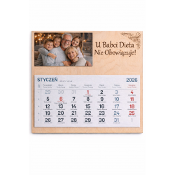 Kalendarz z grawerem na dzień Babci i Dziadka