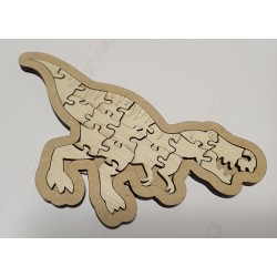 Dinozaur Tyranozaur T-rex puzzle dino-puzzle kolorowanka dla dzieci warsztaty kreatywne