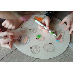 Puzzle jajko wielkanocne do kolorowania i ozdabiania