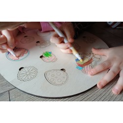 Puzzle jajko wielkanocne do kolorowania i ozdabiania